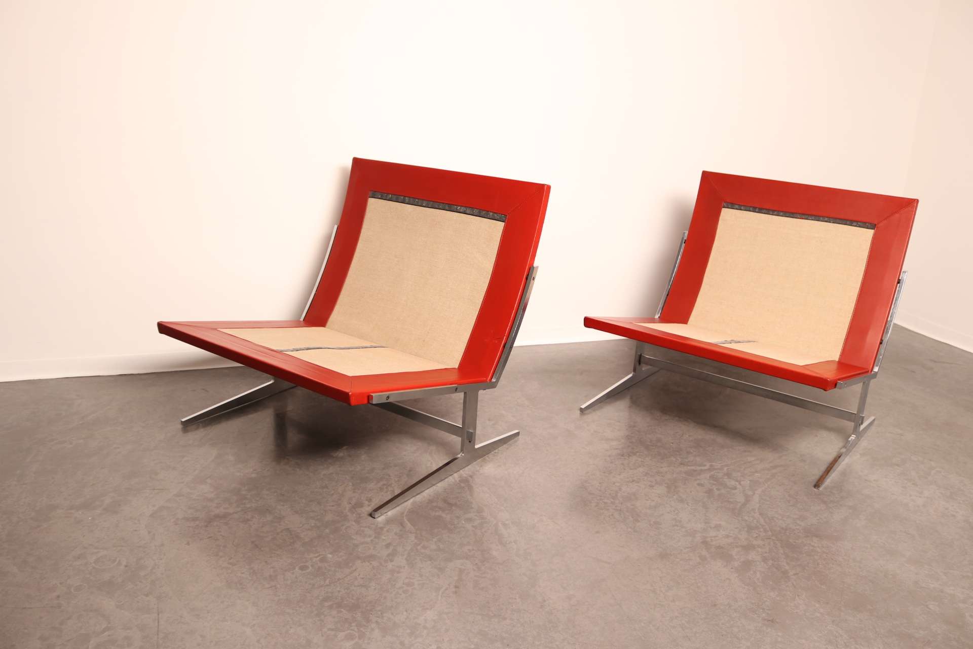 BO-561 set of lounge chairs Fabricius Kastholm (2)