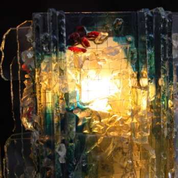 colored glass wall lamp scones chartres design (16)