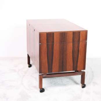Rosewood bar cabinet folding design danish (1)
