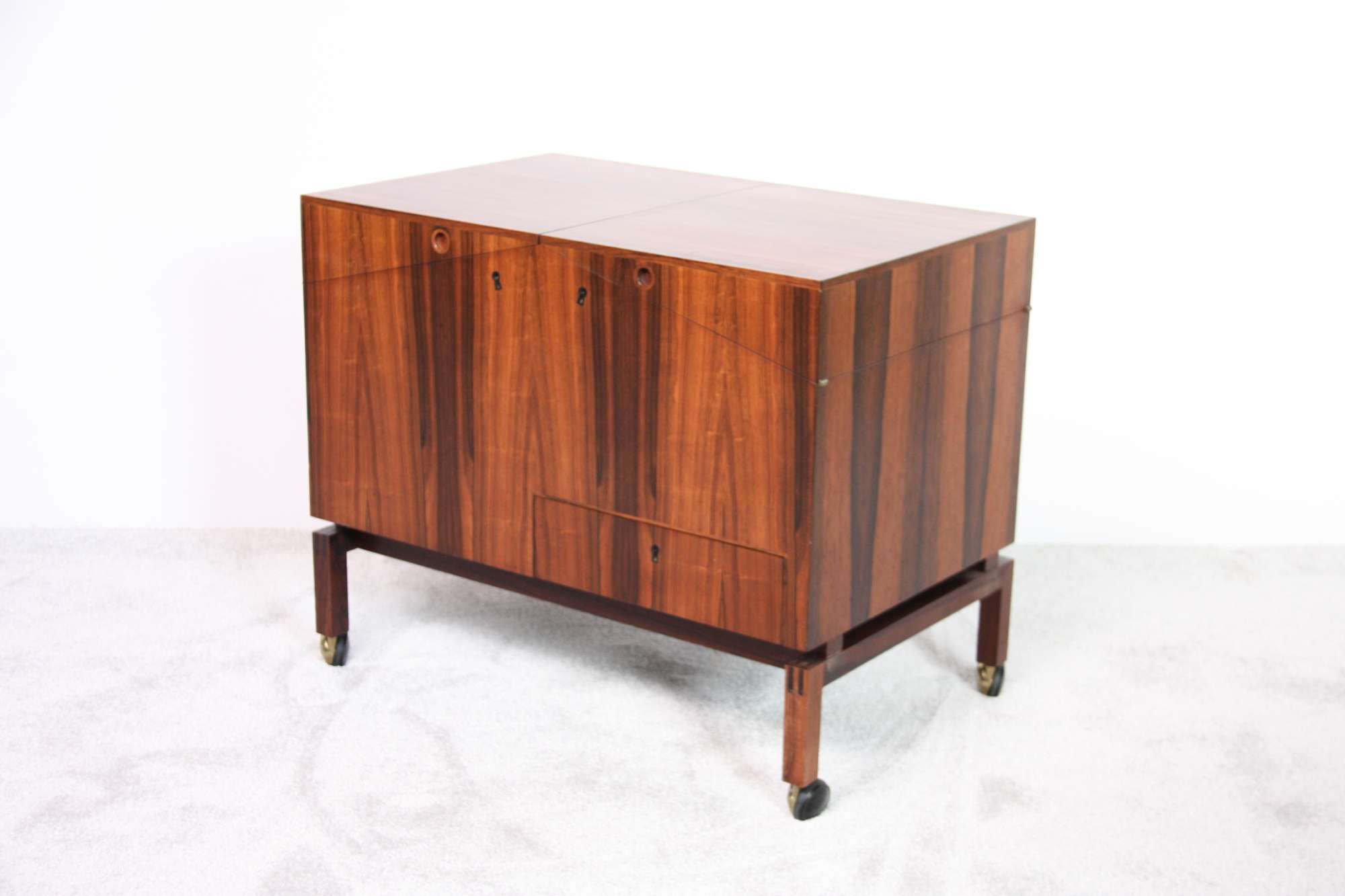 Rosewood bar cabinet folding design danish (13)