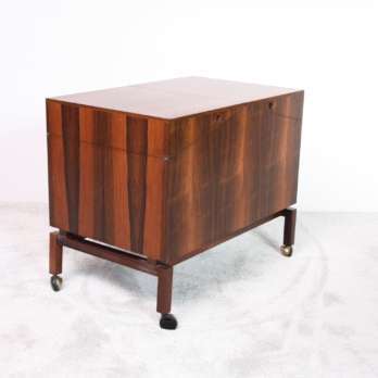 Rosewood bar cabinet folding design danish (4)