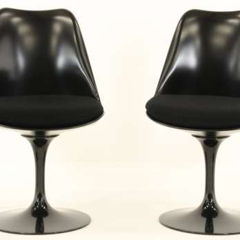 Swivel tulip chair Eero Saarinen - black (3)-min