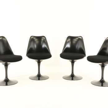 Swivel tulip chair Eero Saarinen - black (6)-min