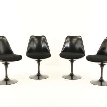 Swivel tulip chair Eero Saarinen - black (7)-min