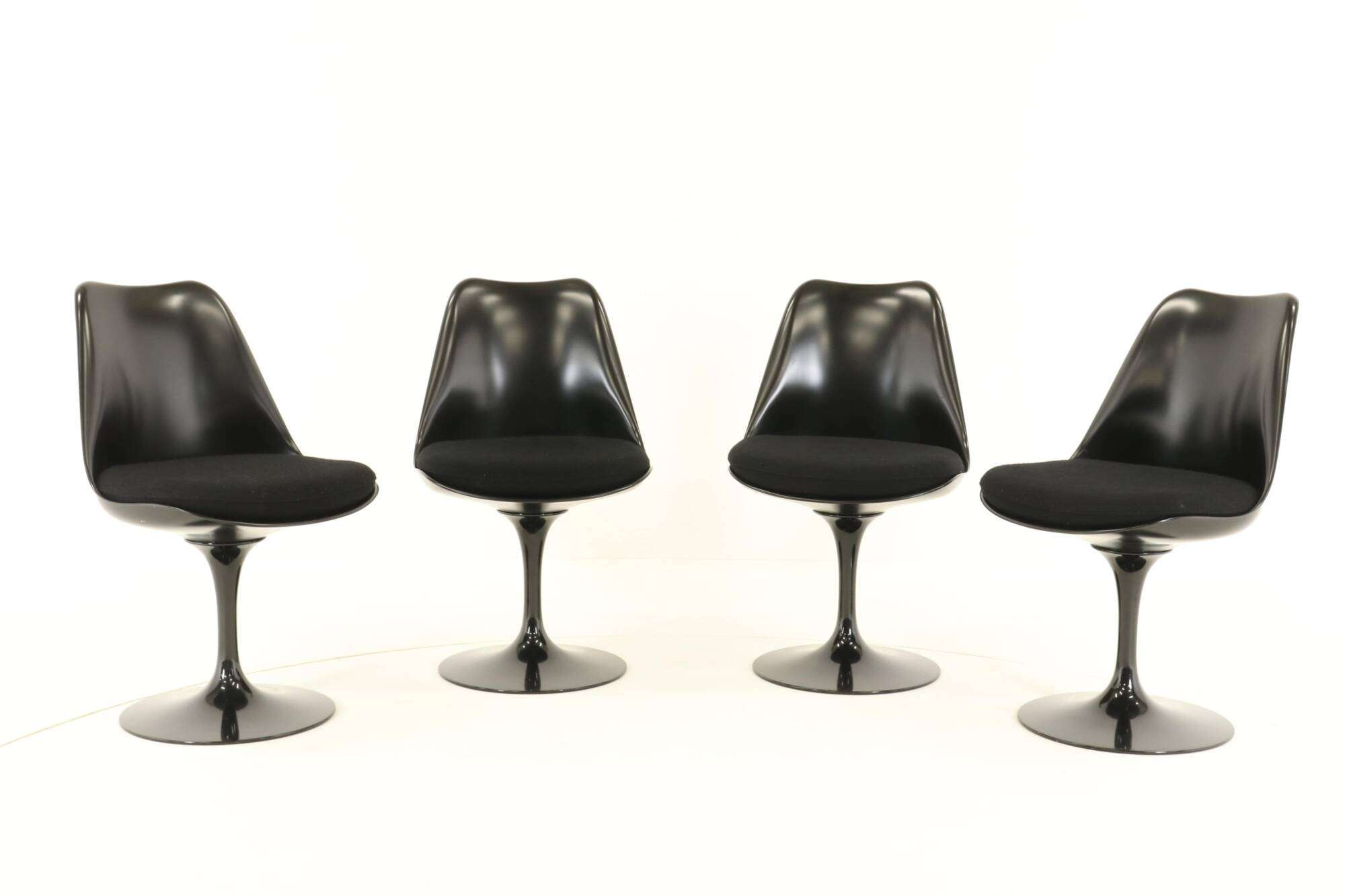 Swivel tulip chair Eero Saarinen - black (7)-min