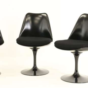 Swivel tulip chair Eero Saarinen - black (8)-min