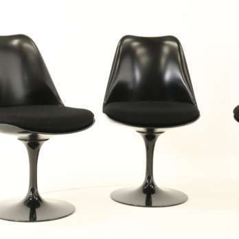 Swivel tulip chair Eero Saarinen - black (9)-min