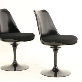 tulip chairs black Knoll Eero Saarinen (1)-min