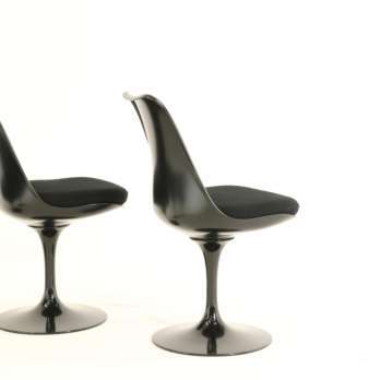 tulip chairs black Knoll Eero Saarinen (10)-min