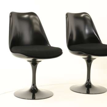 tulip chairs black Knoll Eero Saarinen (12)-min