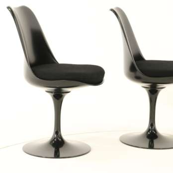 tulip chairs black Knoll Eero Saarinen (3)-min