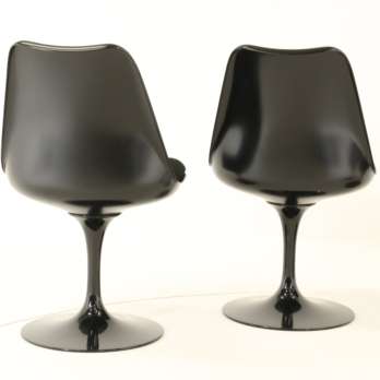 tulip chairs black Knoll Eero Saarinen (7)-min